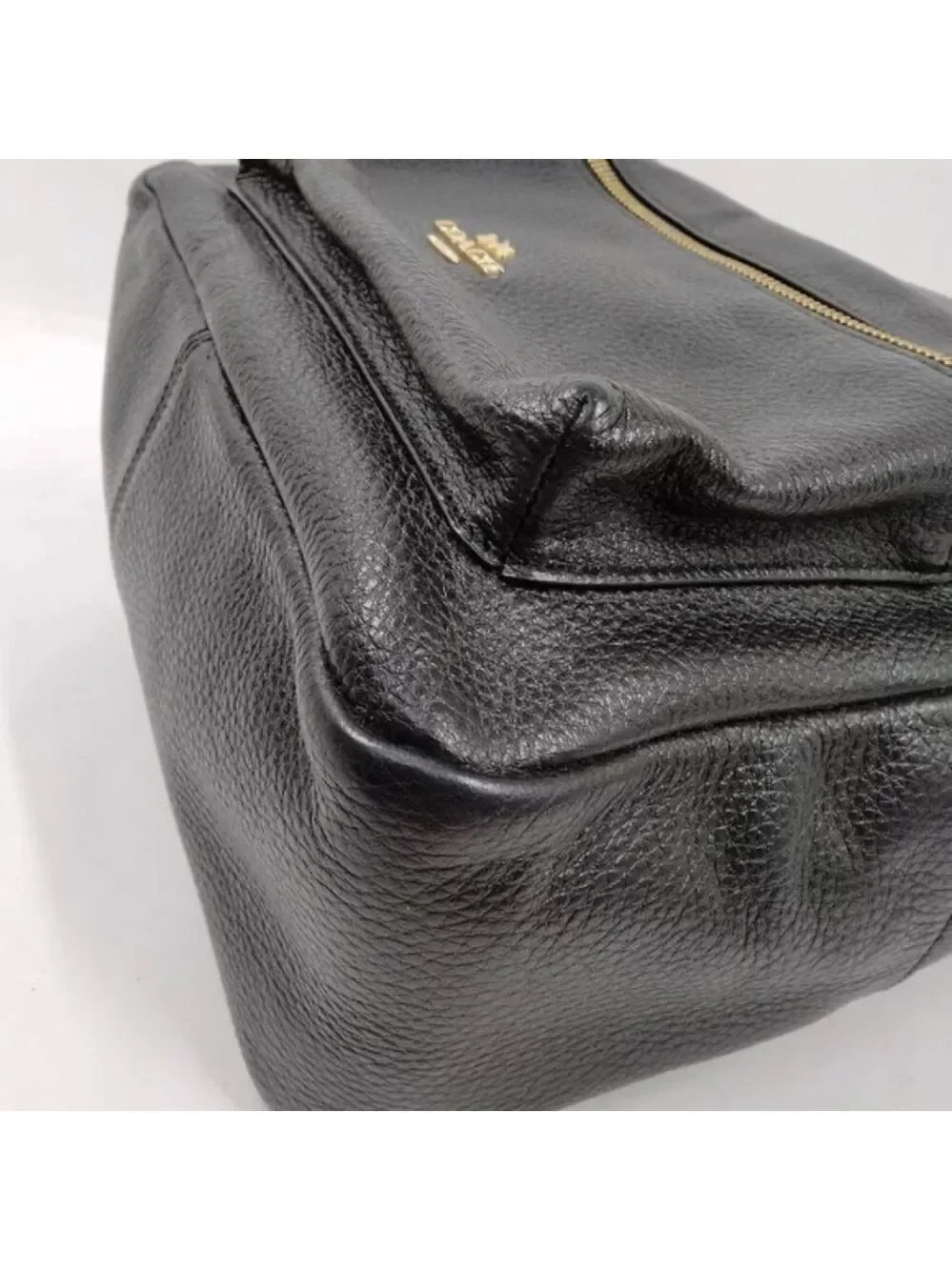 100% Authentic COACH Black Leather Backpack Bag